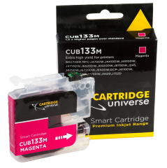 Cartridge Universe Alternate Brother LC-133 Magenta Ink Cartridge - 600 Pages Image