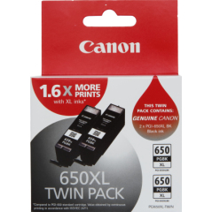 Canon PGI650XL Blk Ink Twin Pk Image