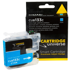 Cartridge Universe Alternate Brother LC-133 Cyan Ink Cartridge - 600 Pages Image