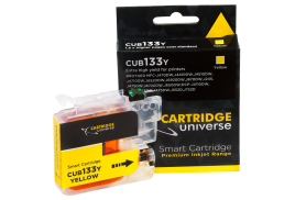 Cartridge Universe Alternate Brother LC-133 Yellow Ink Cartridge - 600 Pages