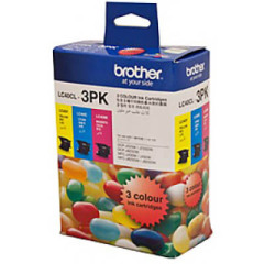 Brother BROTHER LC-40CL3PK INKJET CARTRIDGE COLOUR PACK 3 Image
