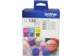 Brother LC-133CL3PK ink cartridge 3 pc(s) Original Cyan, Magenta, Yellow