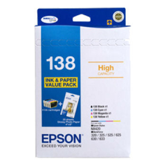 EPSON Epson 138 Original Black,Cyan,Magenta,Yellow 4 pc(s) Image
