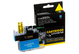 Cartridge Universe Alternate Brother LC-3317 Cyan Ink Cartridge - 550 Pages